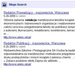 blogsearch Wyszukiwanie ogłoszeń o pracę   nieco inaczej